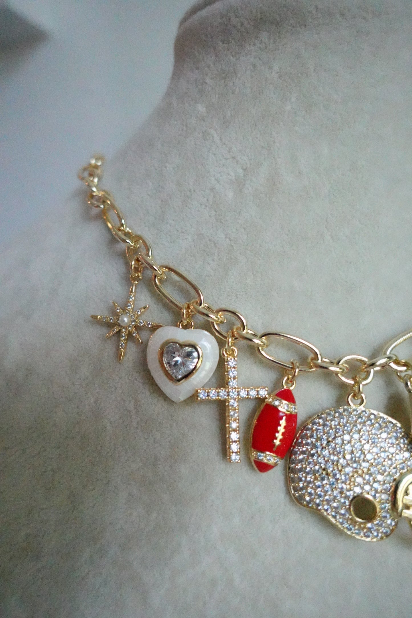 Football Charm Necklace
