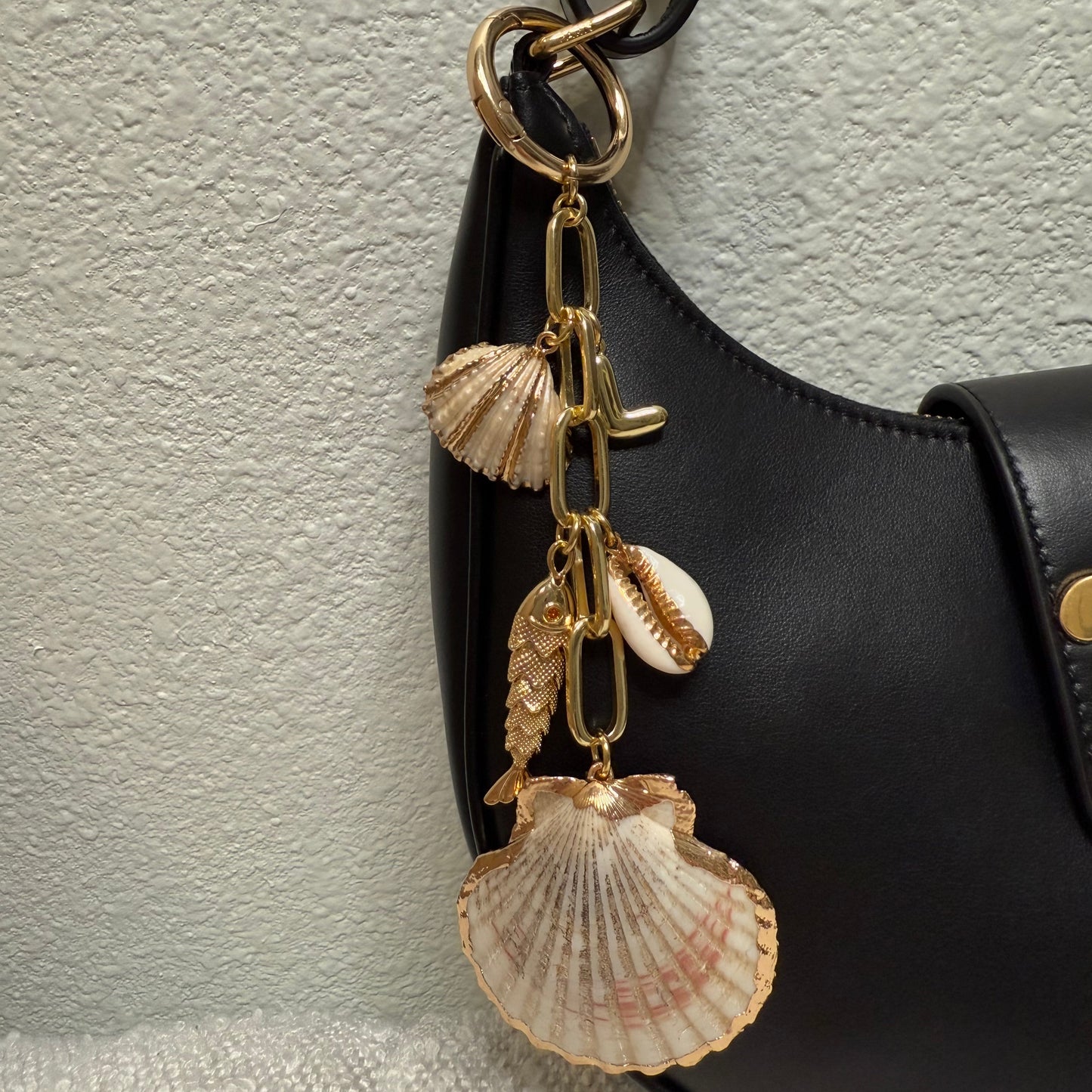 Shell Bag Charm - Initial