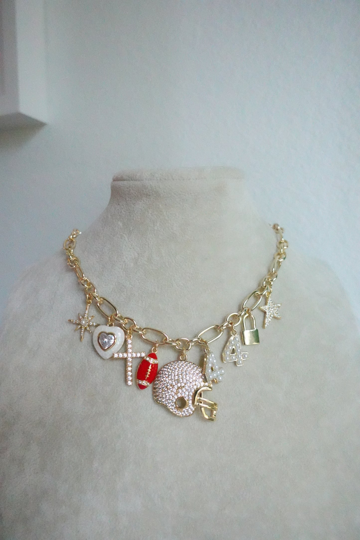 Football Charm Necklace