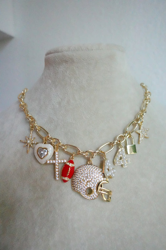 Football Charm Necklace