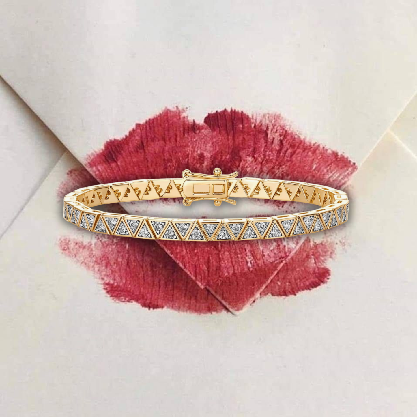 Love Angle Tennis Bracelet